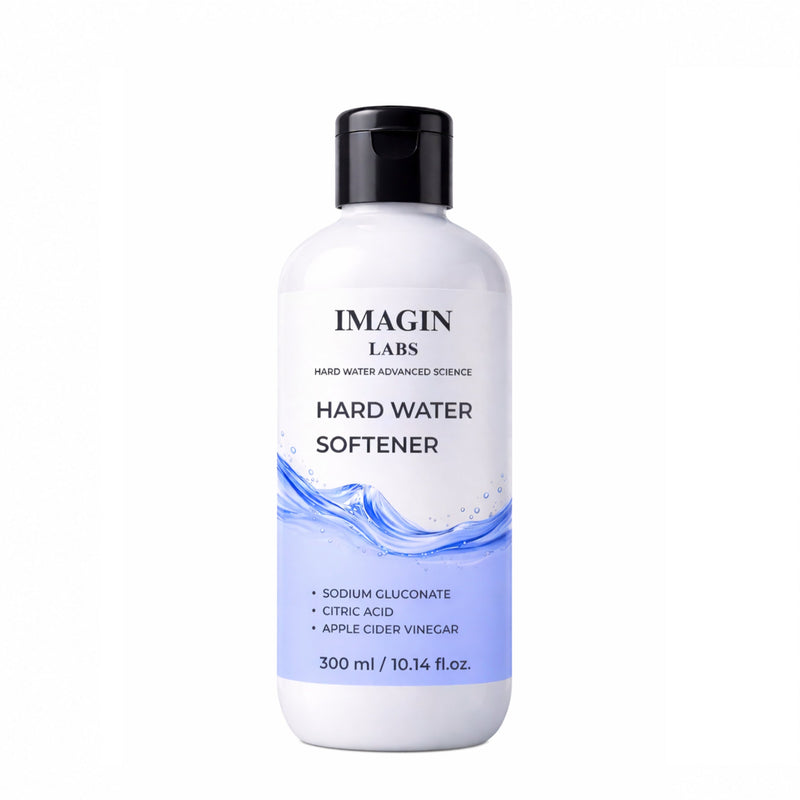 IMAGIN LABS Hard Water Softener Liquid 300ml | Reduces Hair Fall & Skin Itching | Sodium Gluconate + Citric Acid Formula | For Men, Women & Kids