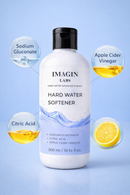 IMAGIN LABS Hard Water Softener Liquid 300ml | Reduces Hair Fall & Skin Itching | Sodium Gluconate + Citric Acid Formula | For Men, Women & Kids